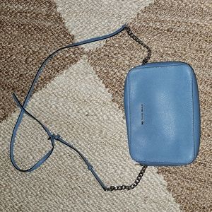 Blue Michael Kors Jetset Crossbody
